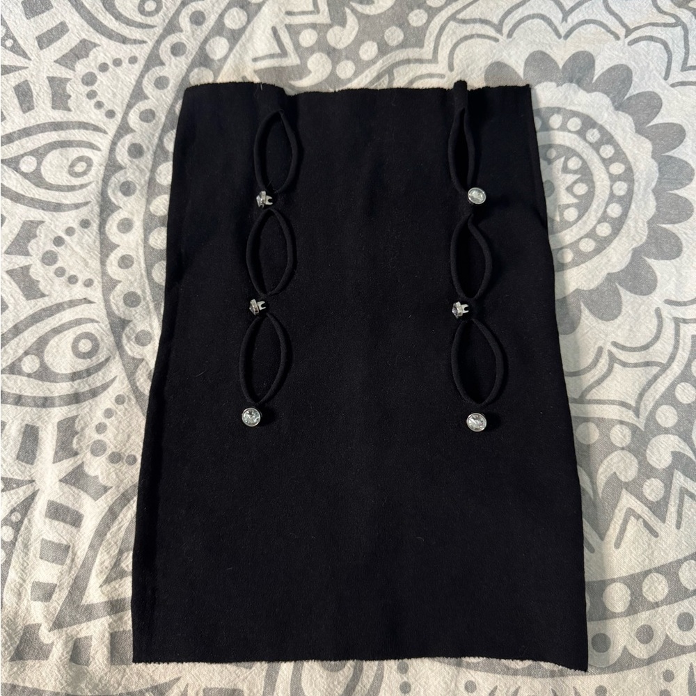 White fox seamless skirt